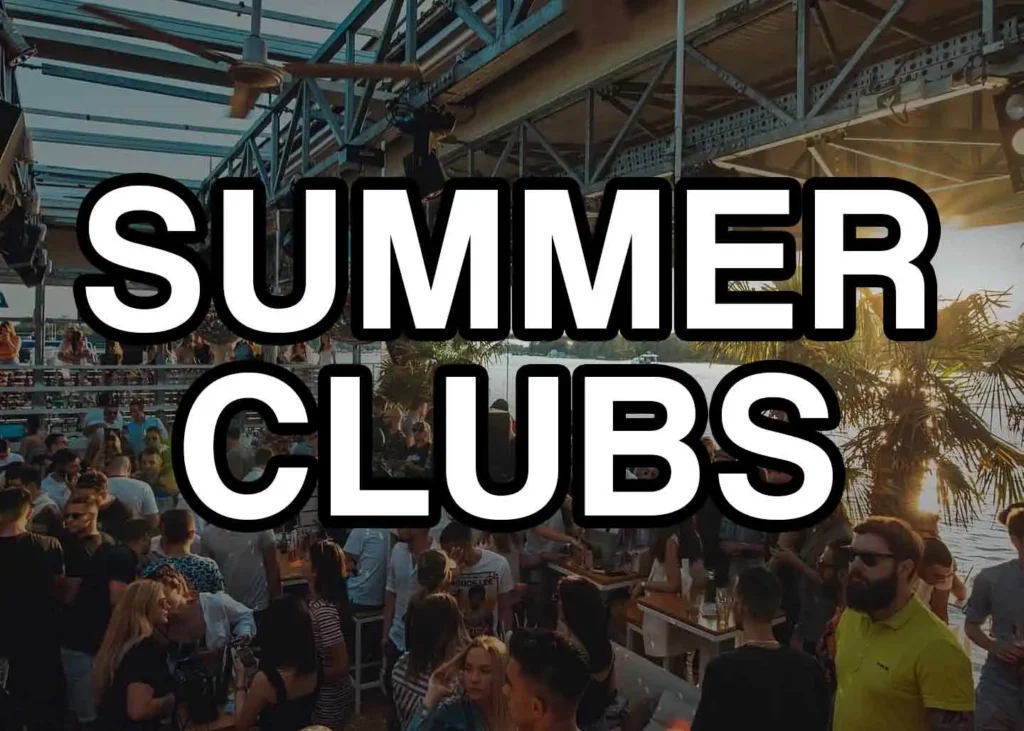 Belgrade nightclubs for summer 2024.