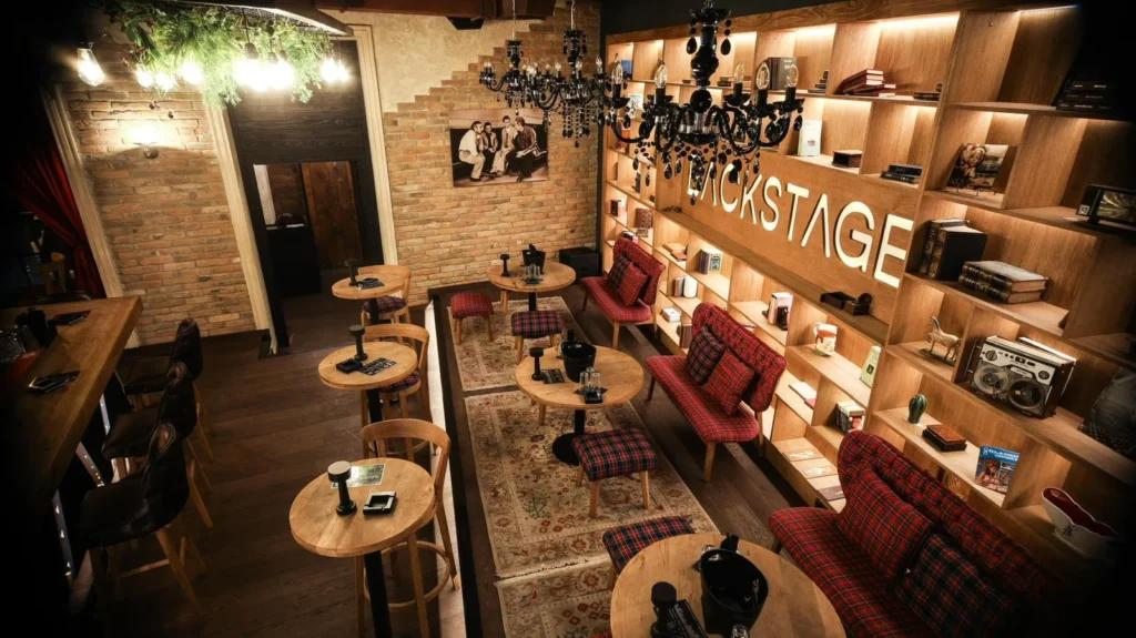 Backstage bar in Belgrade.