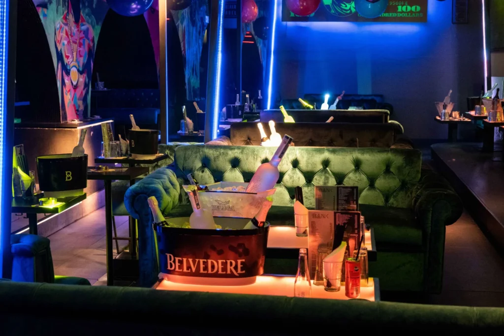 The bank club big Vip table