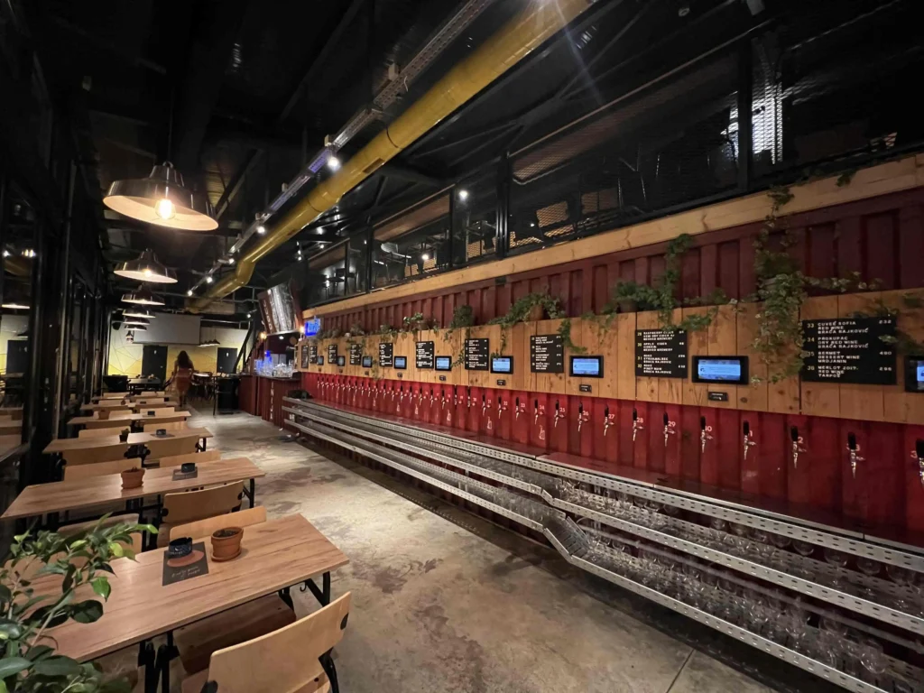 Draft Pivara Belgrade bar.