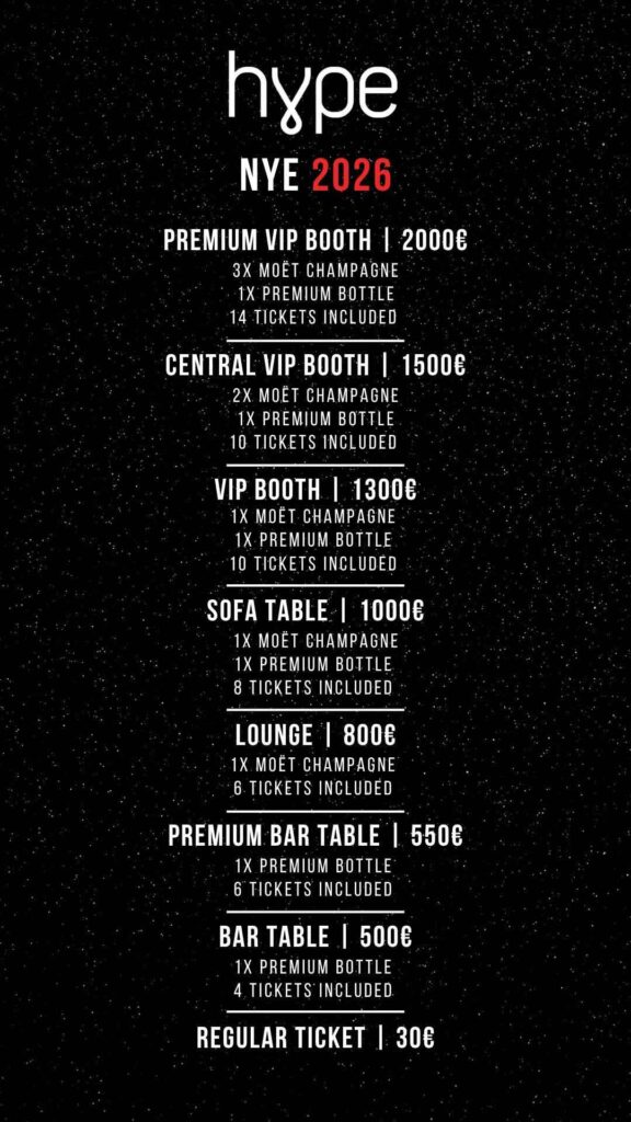 New year in Belgrade in Hype club 2026.