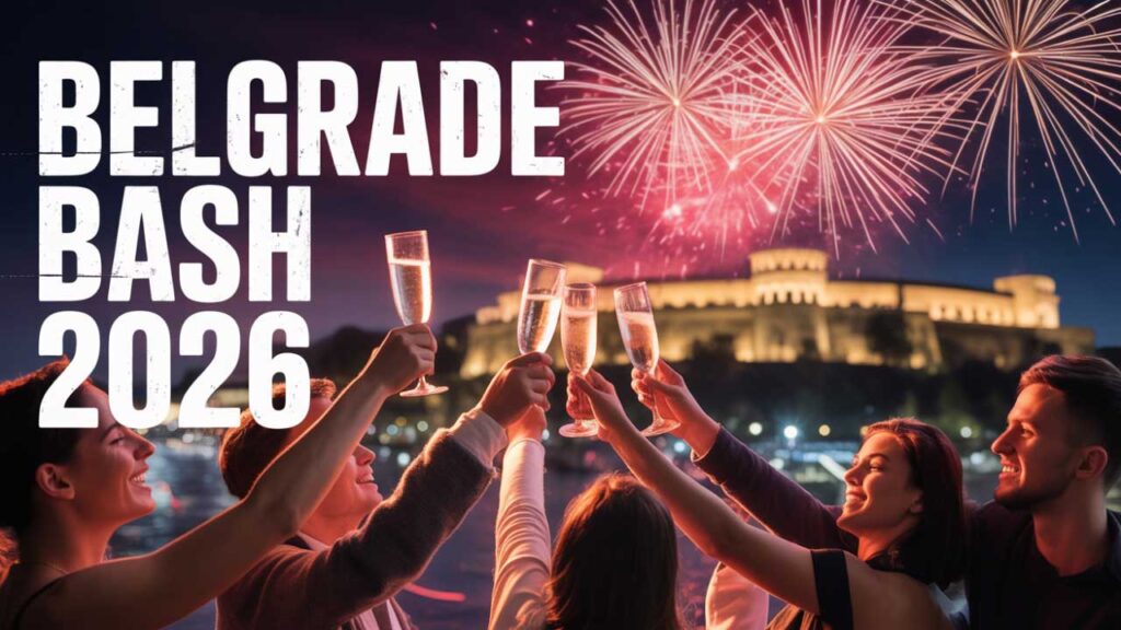 Party for upcoming New Year 2026 in Belgrade